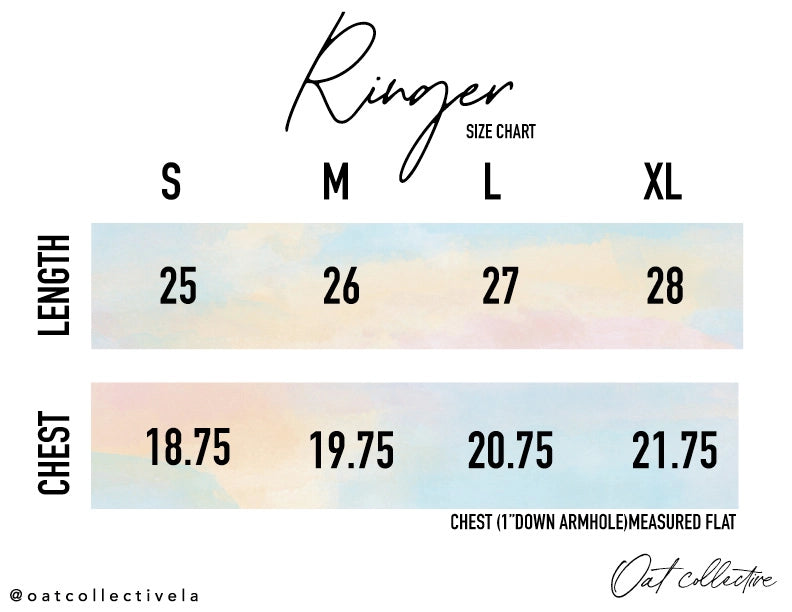 Beach Club Ringer Graphic Top in Blue image 2