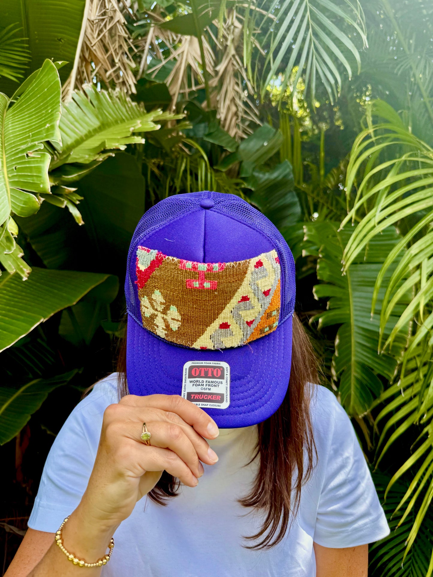 Purple Kilim Trucker Hat | ORIJINAL