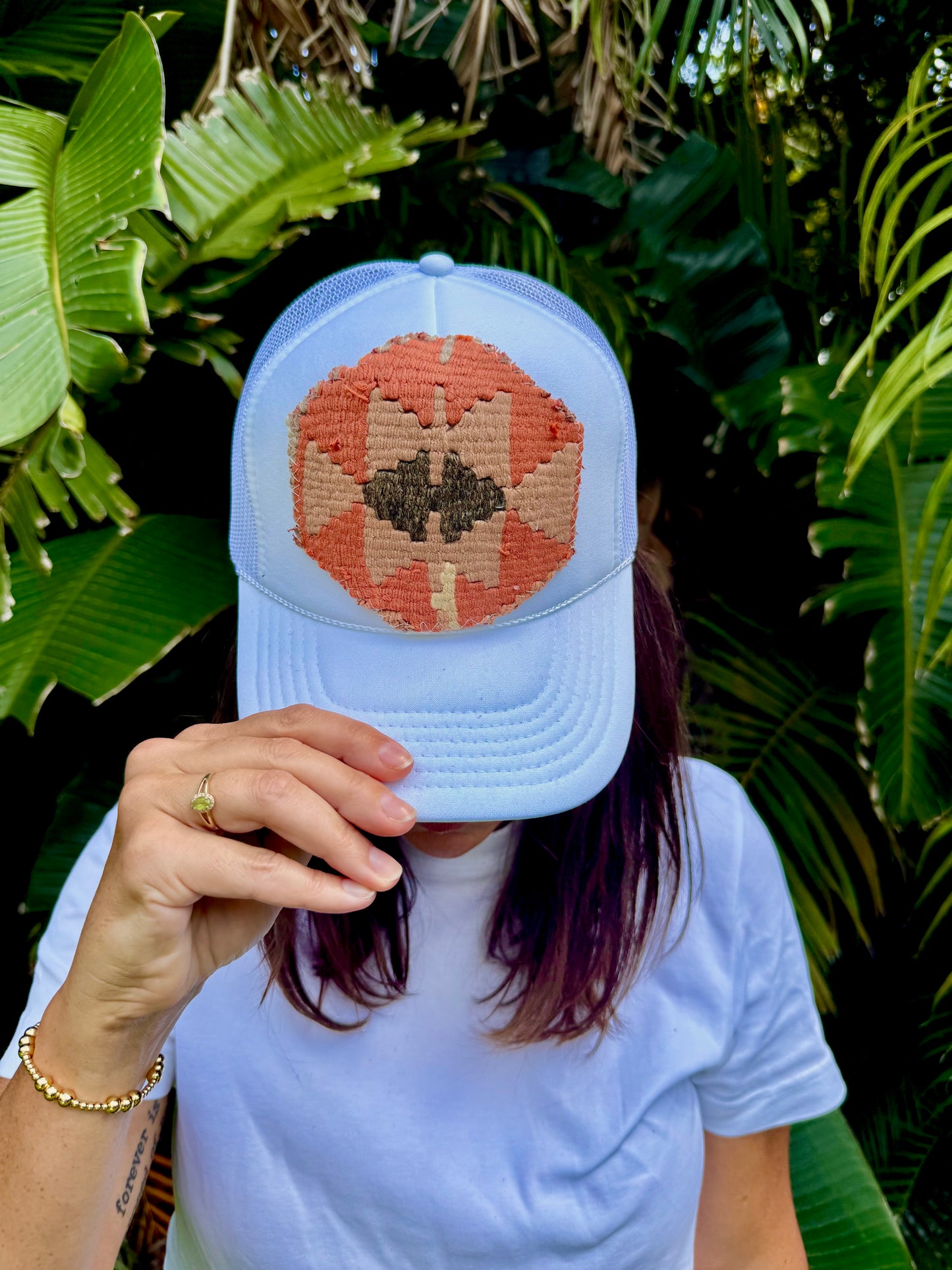 White Kilim Trucker Hat | ORIJINAL