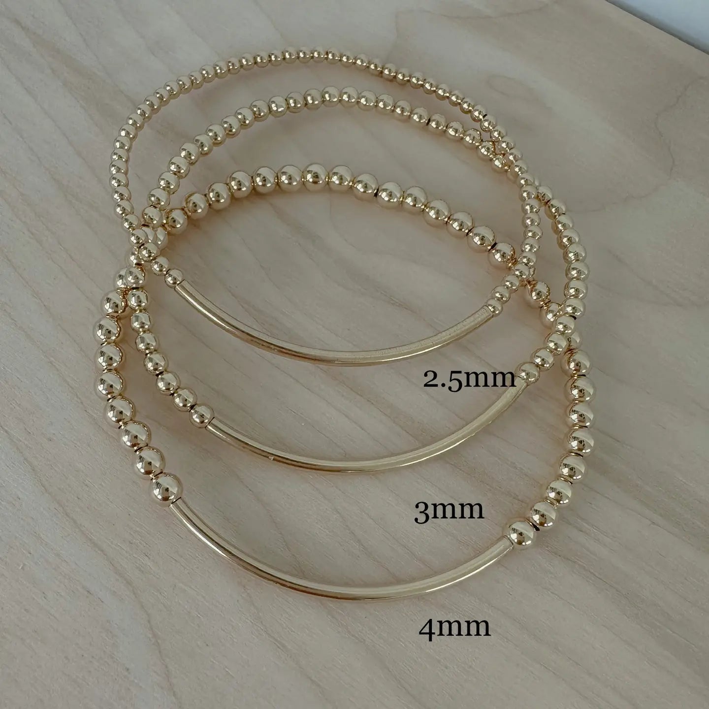 Gold Bar Bracelet by Amethyst & Opal image 2