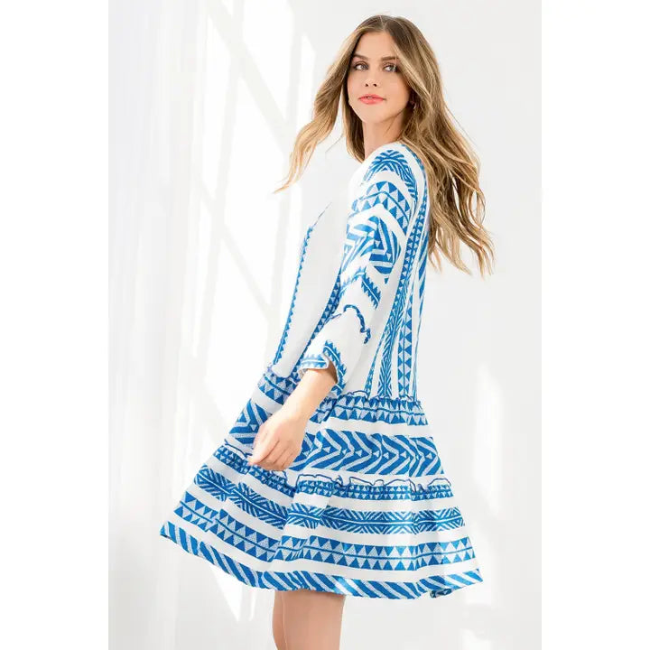 Zara Tiered Embroidered Dress image 1