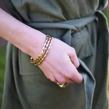 Lila Gold Stack Bracelets image 1