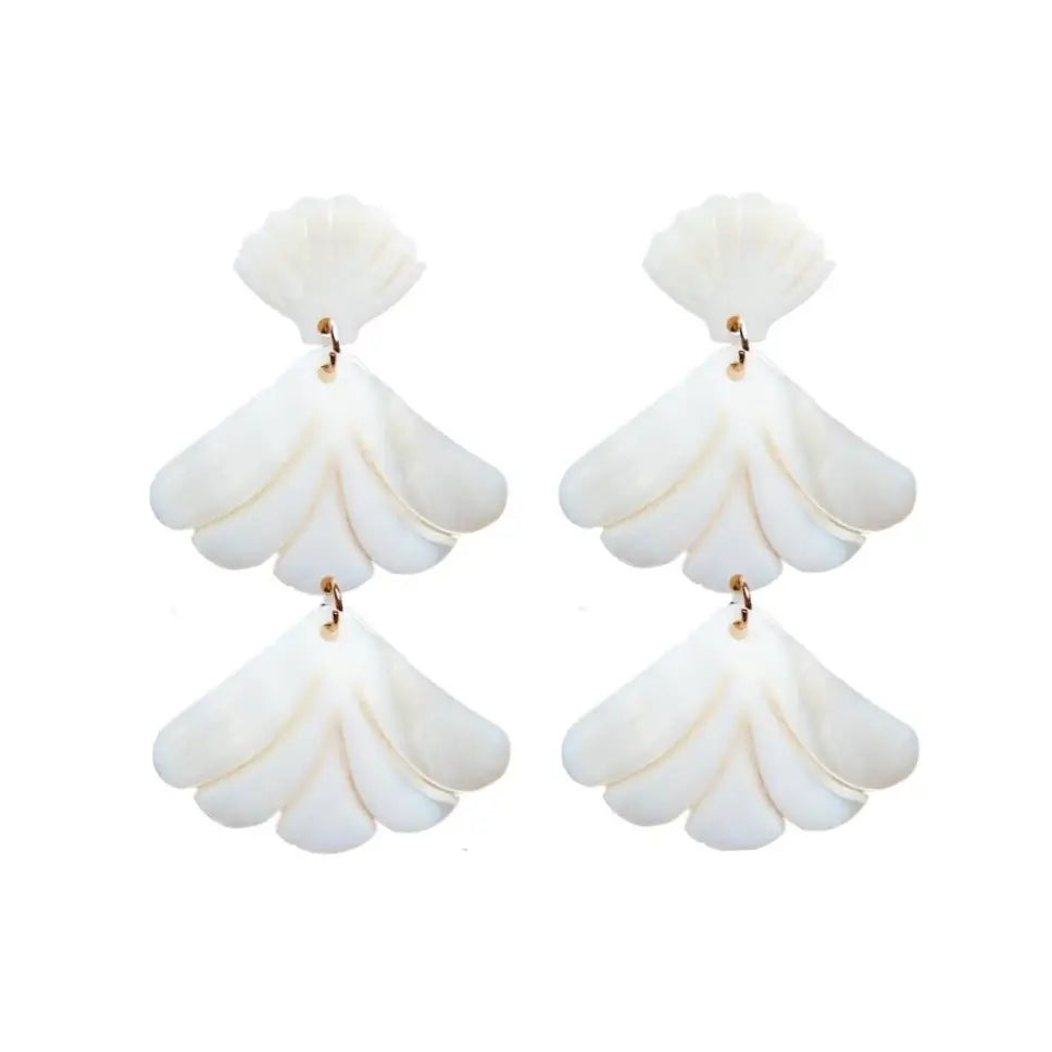Mermaid Shell Drop Earrings image 0