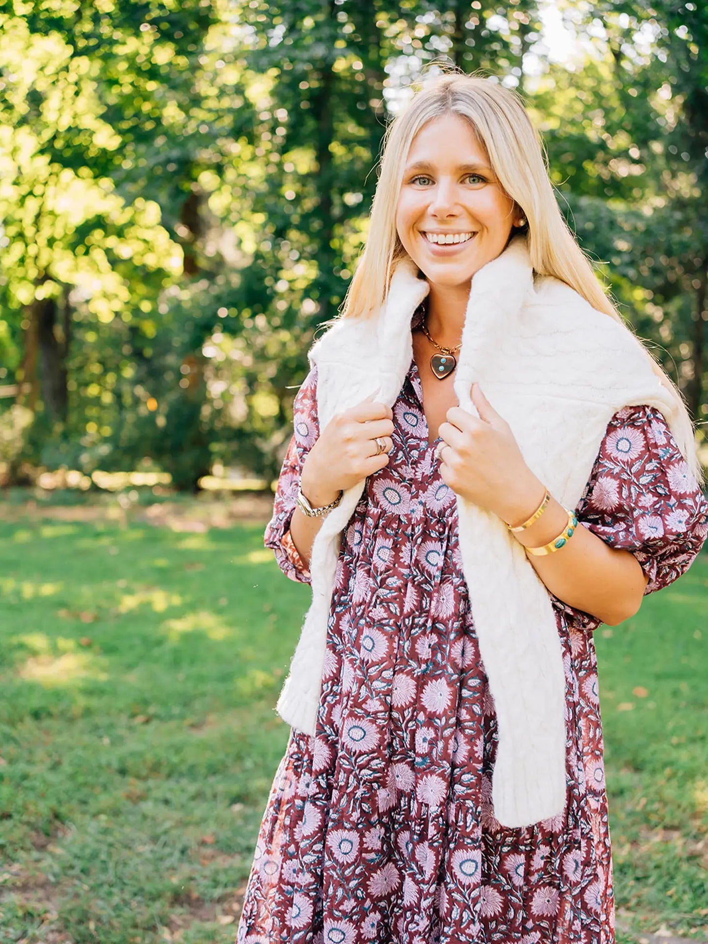 Palmetto Print Dress image 0