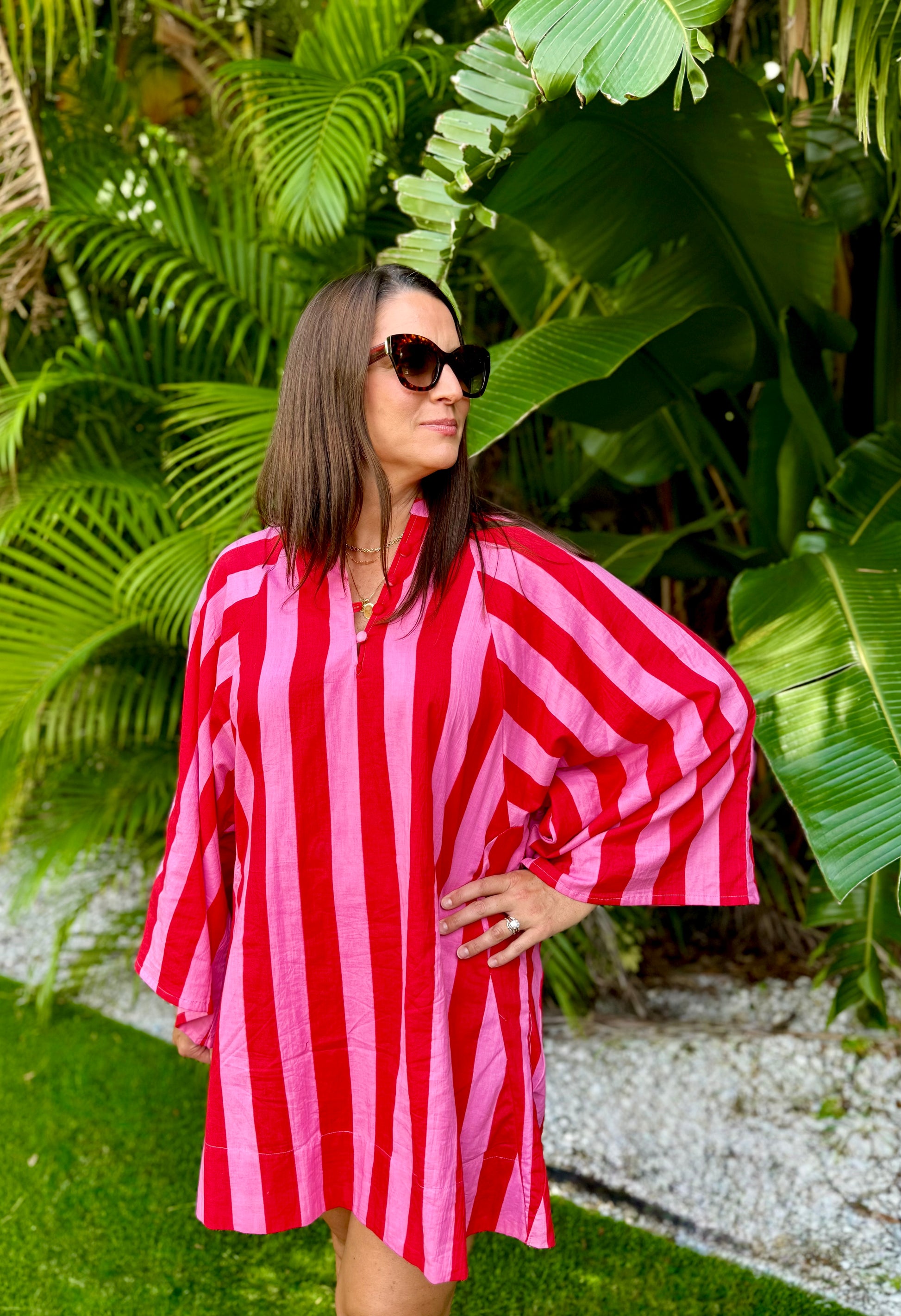 Betsy Caftan (Pink/ Red) image 0