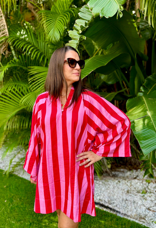 Betsy Caftan (Pink/ Red) image 0