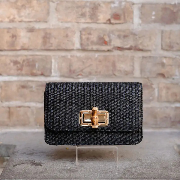 Black Bamboo Clutch image 0