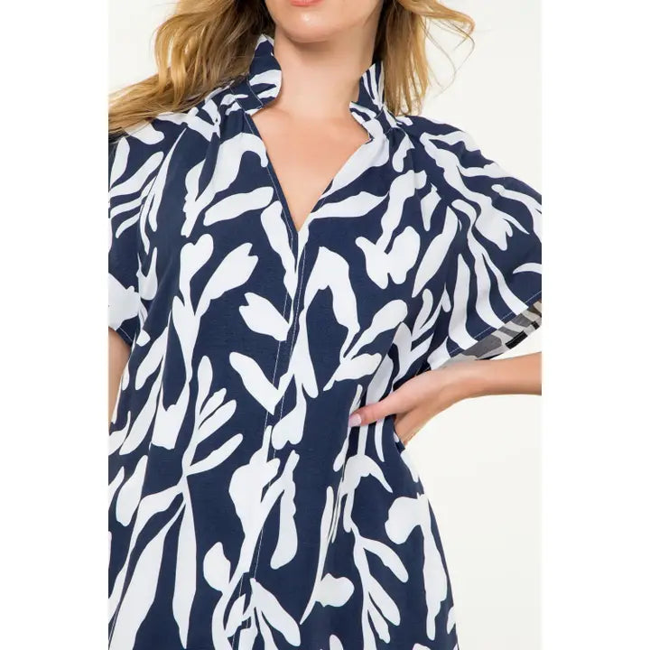 Flutter Sleeve Print Dress image 1