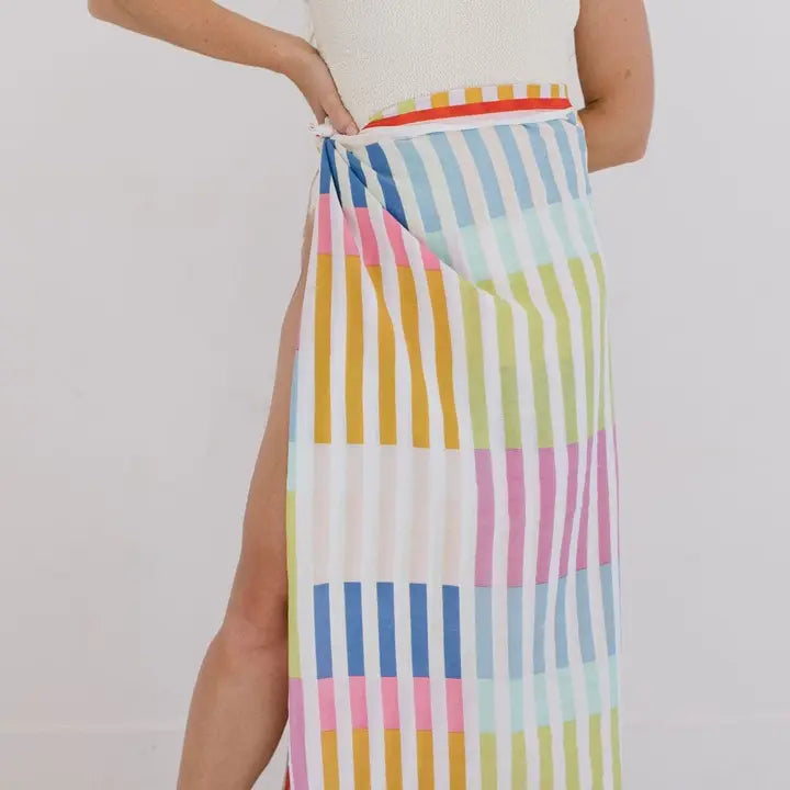 Rainbow Stripe Sarong image 1