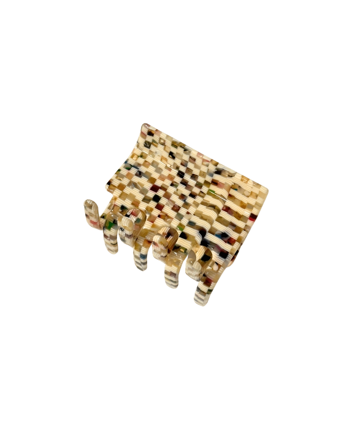 Multi- Check Chunky Claw Clip image 0