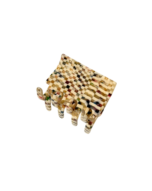 Multi- Check Chunky Claw Clip image 0