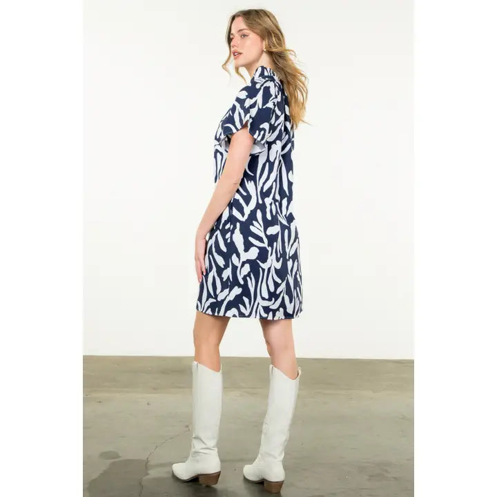 Flutter Sleeve Print Dress image 2