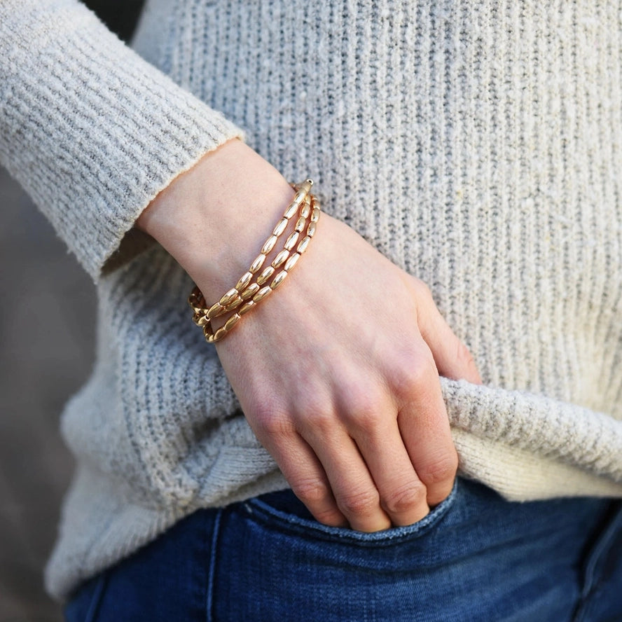 Lila Gold Stack Bracelets image 0