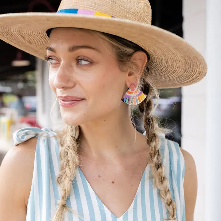 Rainbow Tile Earrings image 1